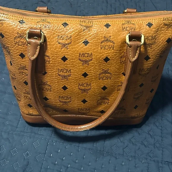 MCM Cognac Leather Women's Bag - Picture 2 of 8